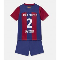 Maglie da calcio Barcelona Joao Cancelo #2 Prima Maglia Bambino 2023-24 Manica Corta (+ Pantaloni corti)